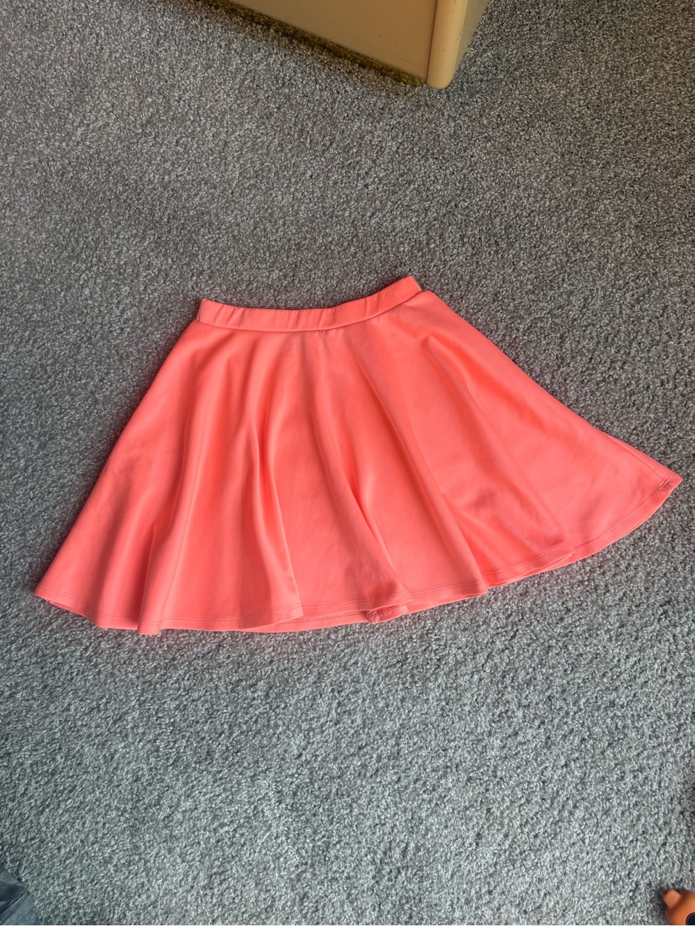 Coral Skater Skirt with Soft Flare